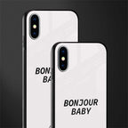 bonjour baby glass case for iphone xs image-2