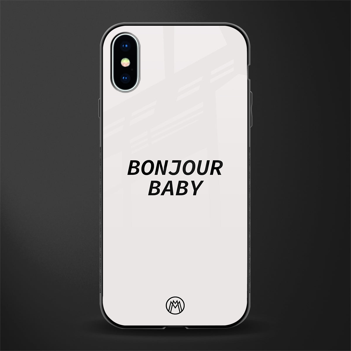 bonjour baby glass case for iphone x image