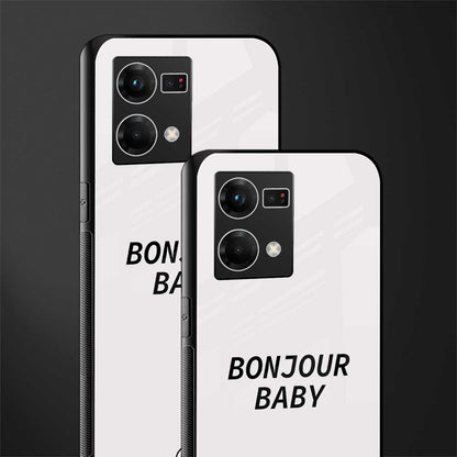 bonjour baby back phone cover | glass case for oppo f21 pro 4g