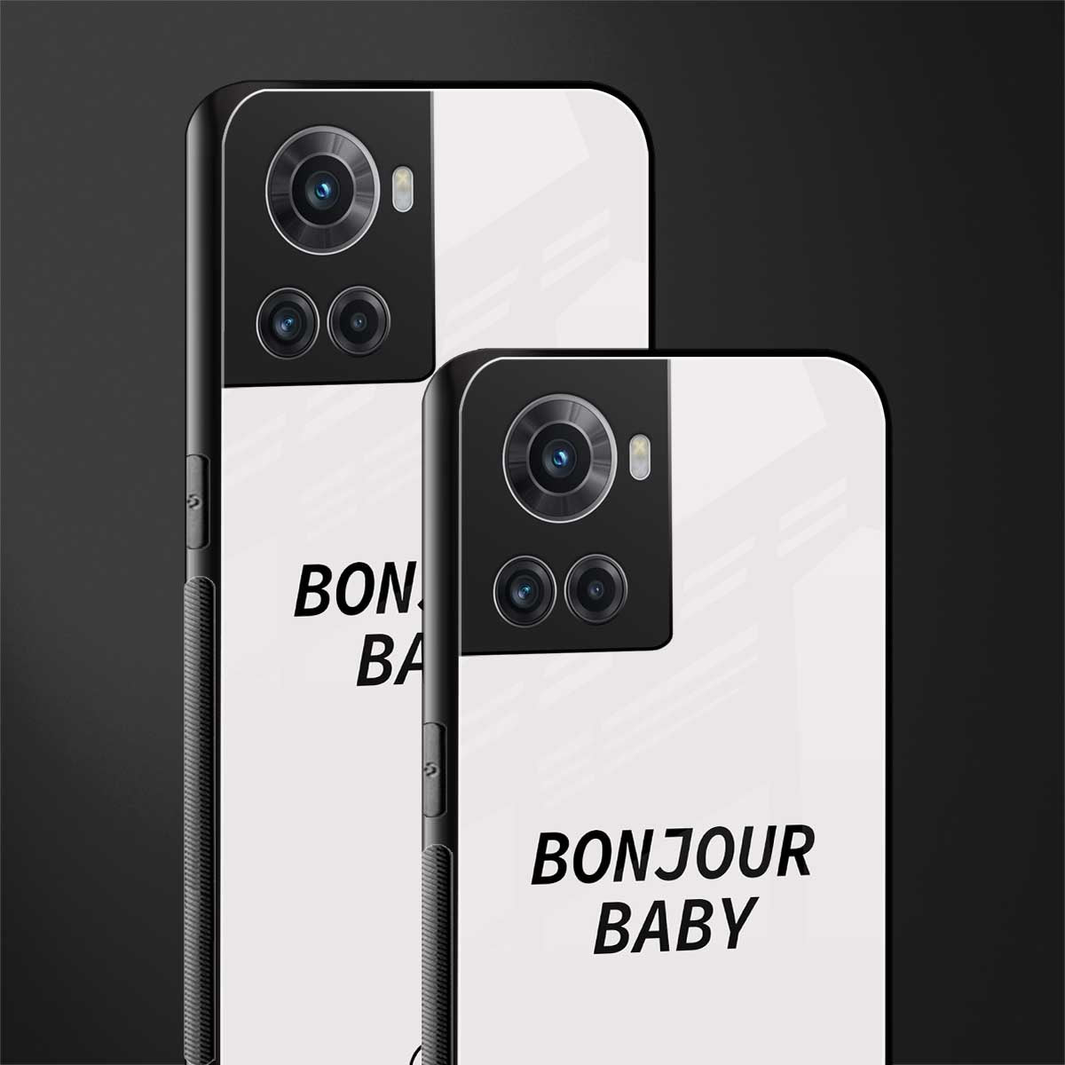 bonjour baby back phone cover | glass case for oneplus 10r 5g