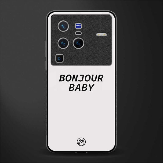 bonjour baby glass case for vivo x80 pro 5g image