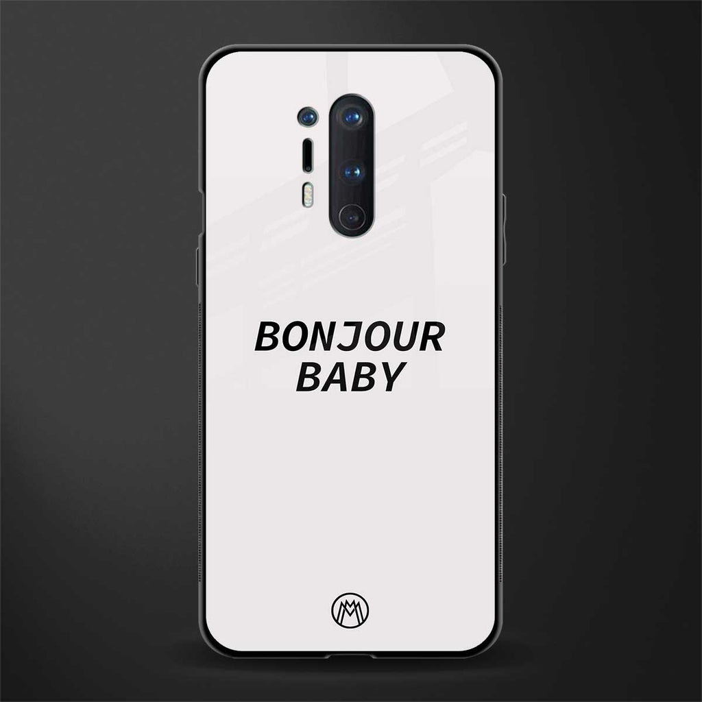 bonjour baby glass case for oneplus 8 pro image