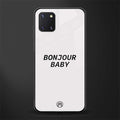 bonjour baby glass case for samsung a81 image