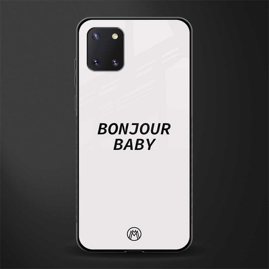 bonjour baby glass case for samsung a81 image