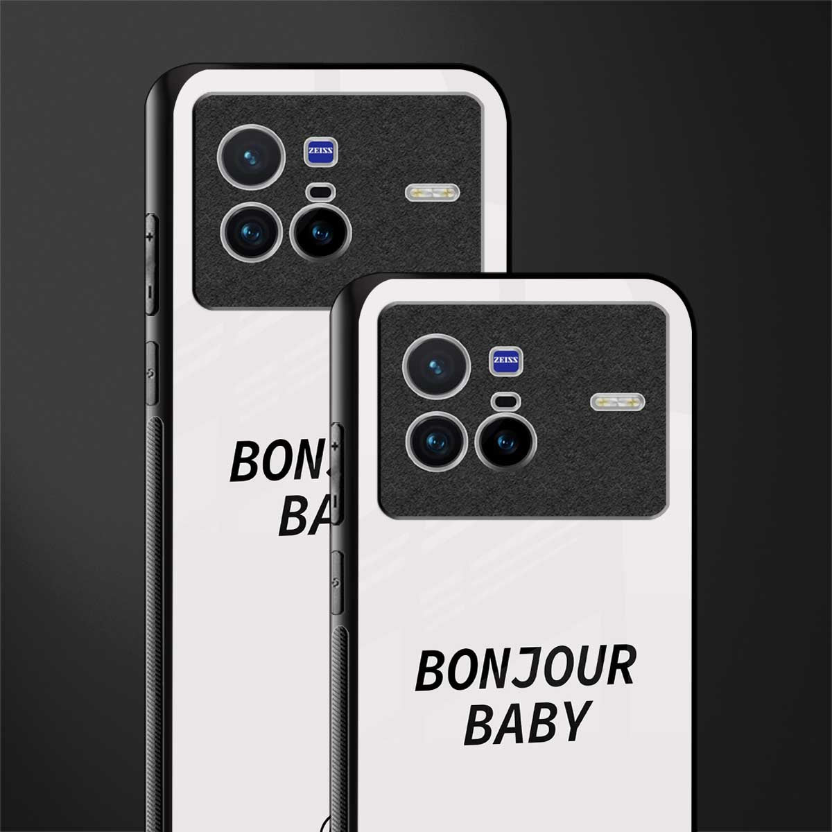 bonjour baby glass case for vivo x80 image-2