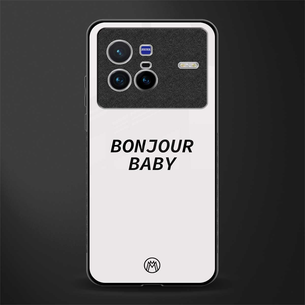 bonjour baby glass case for vivo x80 image