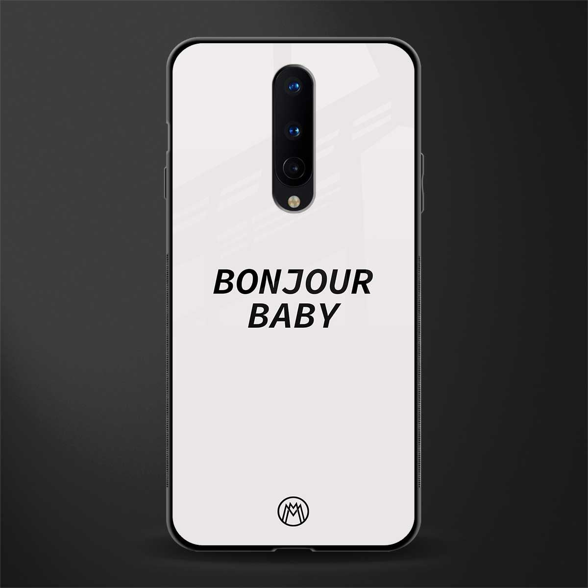 bonjour baby glass case for oneplus 8 image