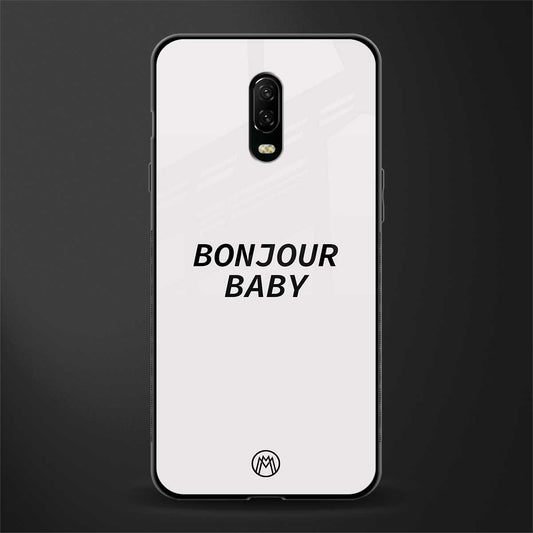 bonjour baby glass case for oneplus 6t image