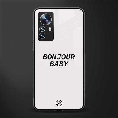 bonjour baby back phone cover | glass case for xiaomi 12 pro