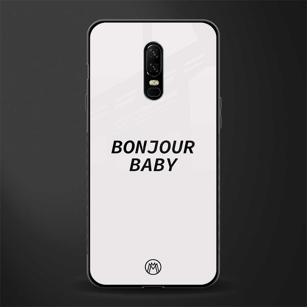 bonjour baby glass case for oneplus 6 image