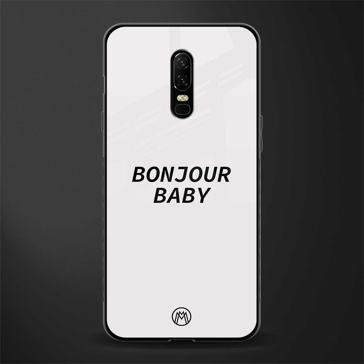 bonjour baby glass case for oneplus 6 image