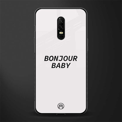 bonjour baby glass case for oneplus 6 image