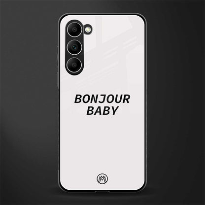 bonjour baby glass case for phone case | glass case for samsung galaxy s23