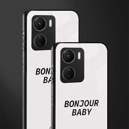 bonjour baby back phone cover | glass case for vivo y16
