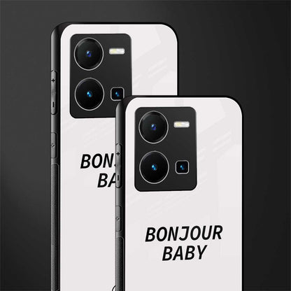 bonjour baby back phone cover | glass case for vivo y35 4g