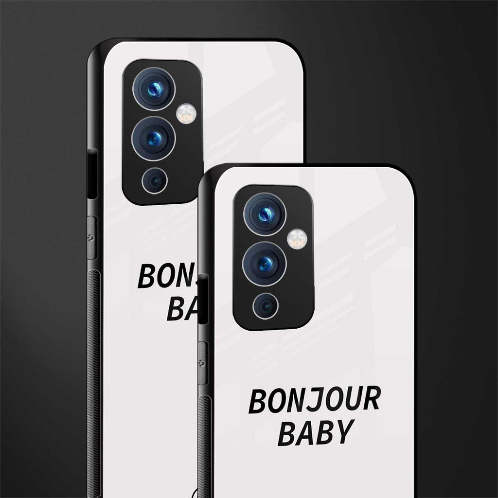 bonjour baby back phone cover | glass case for oneplus 9