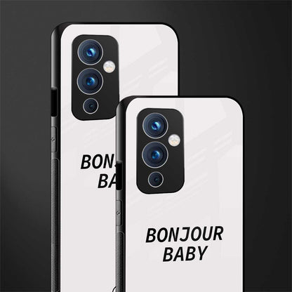 bonjour baby back phone cover | glass case for oneplus 9