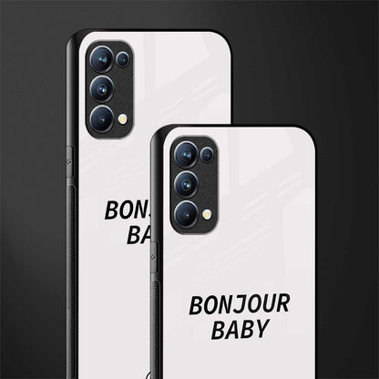 bonjour baby back phone cover | glass case for oppo reno 5
