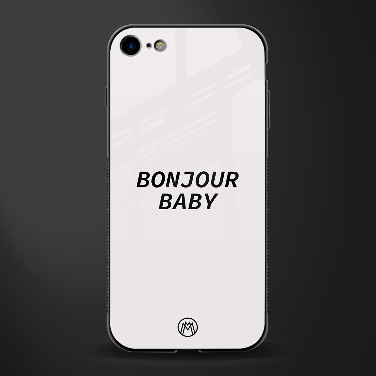 bonjour baby glass case for iphone se 2020 image