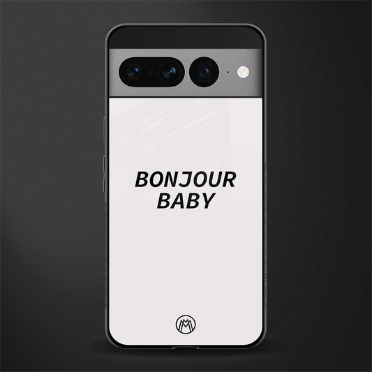 bonjour baby back phone cover | glass case for google pixel 7 pro