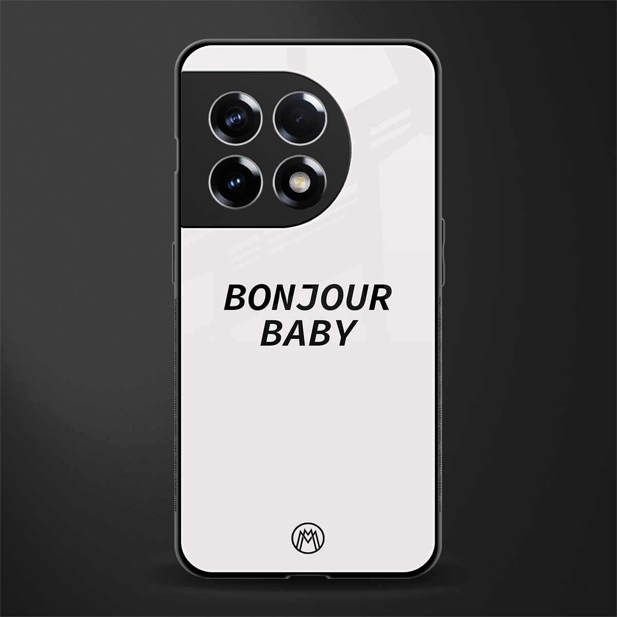 bonjour baby back phone cover | glass case for oneplus 11r