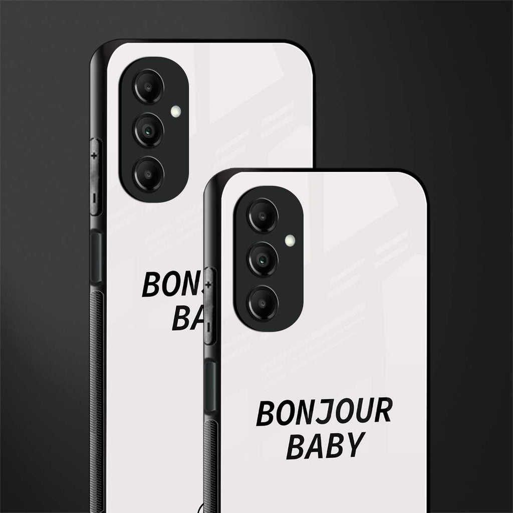 bonjour baby back phone cover | glass case for samsung galaxy a14 5g