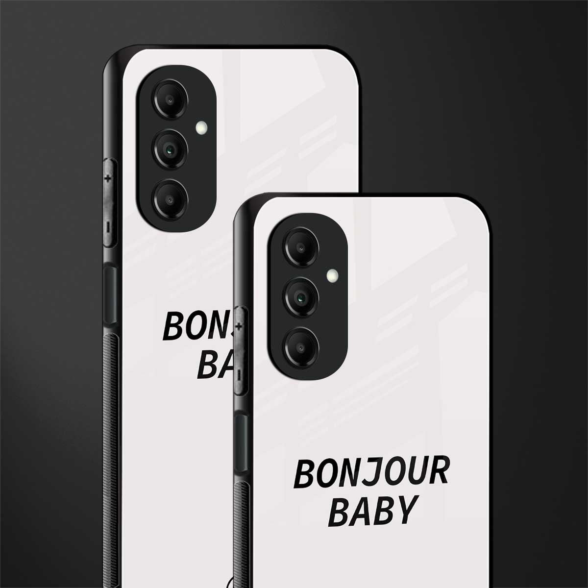 bonjour baby back phone cover | glass case for samsung galaxy a14 5g