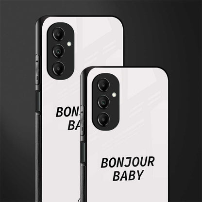 bonjour baby back phone cover | glass case for samsung galaxy a14 5g