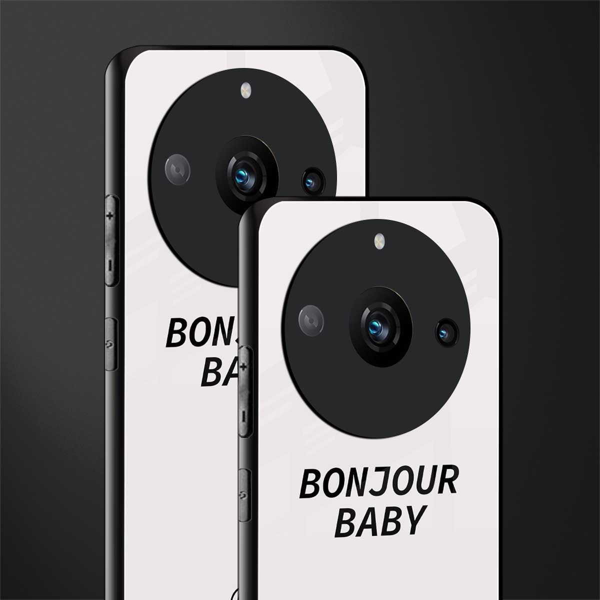 bonjour baby back phone cover | glass case for realme 11 pro 5g