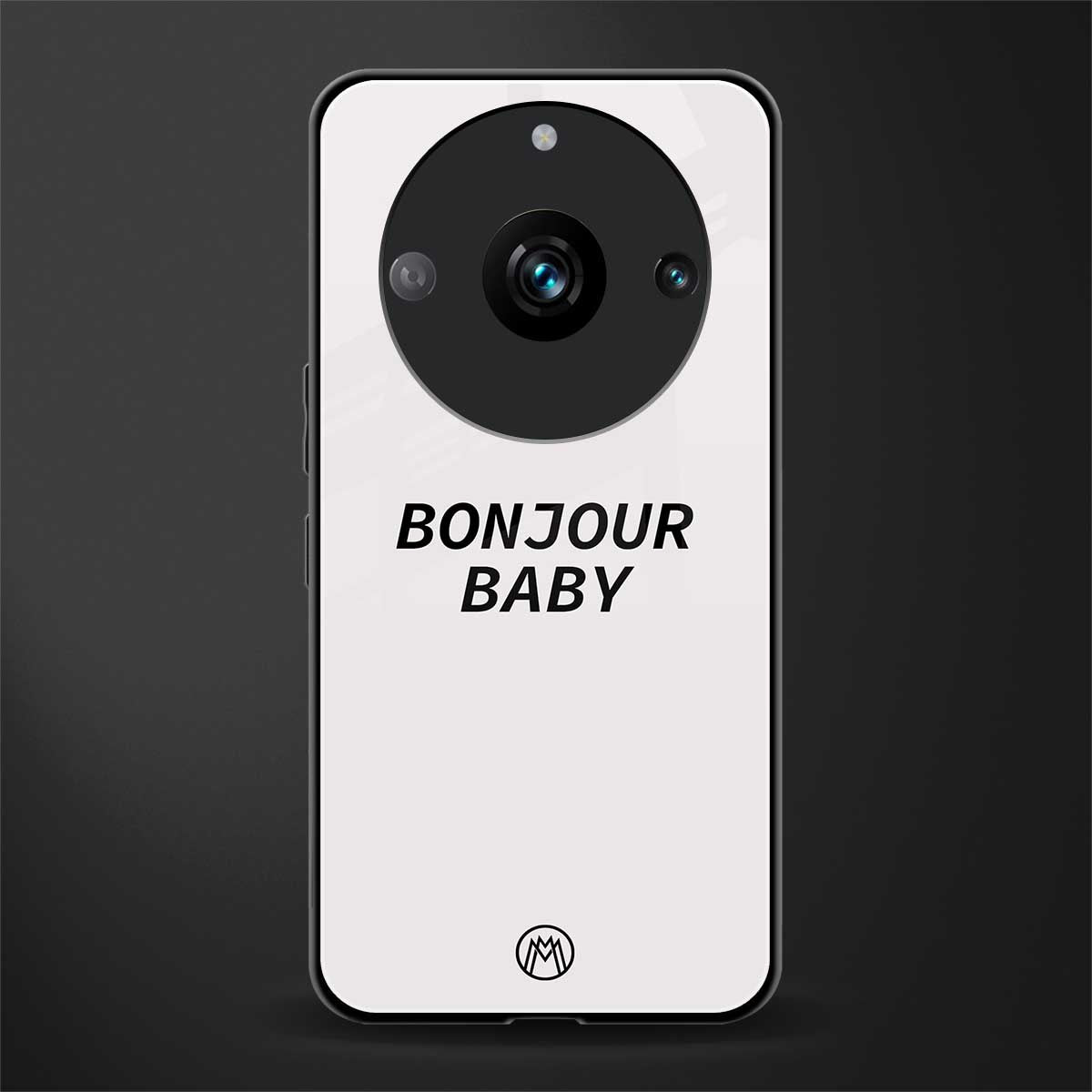 bonjour baby back phone cover | glass case for realme 11 pro 5g