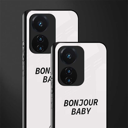 bonjour baby back phone cover | glass case for vivo t1 44w 4g