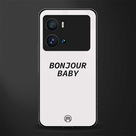 bonjour baby back phone cover | glass case for iQOO 9 Pro