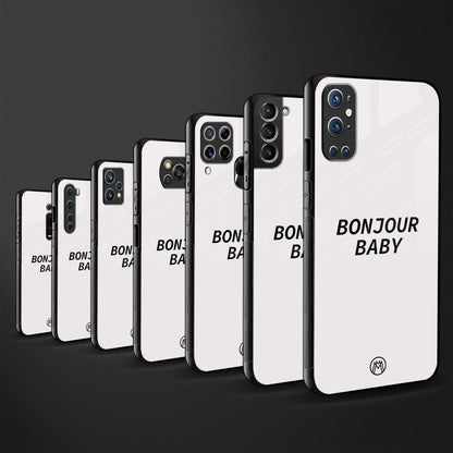 bonjour baby back phone cover | glass case for samsung galaxy a73 5g