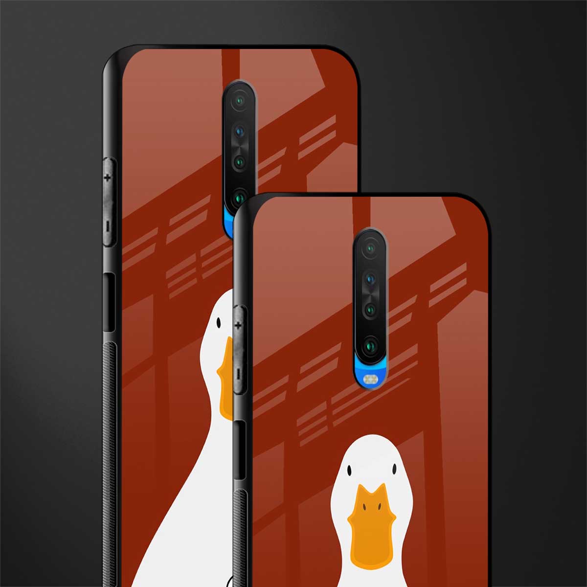 boring goose glass case for poco x2 image-2