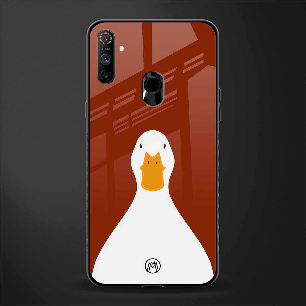 boring goose glass case for realme narzo 10a image
