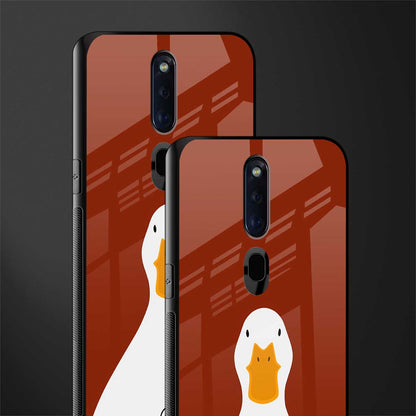 boring goose glass case for oppo f11 pro image-2