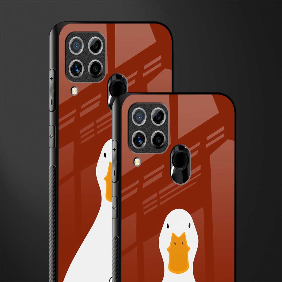 boring goose glass case for realme c15 image-2