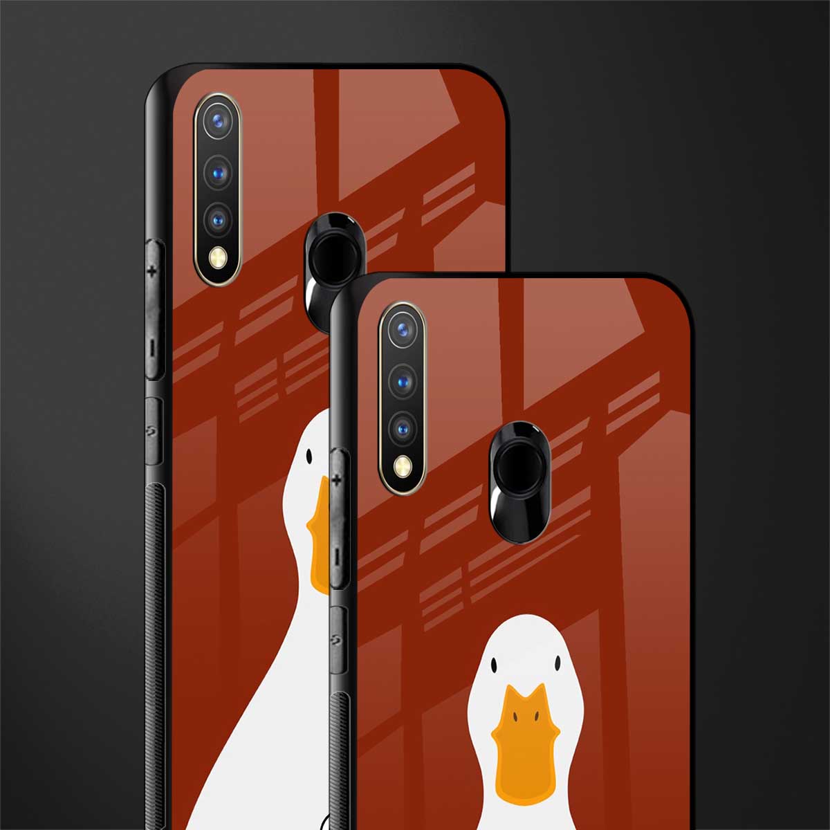 boring goose glass case for vivo y19 image-2