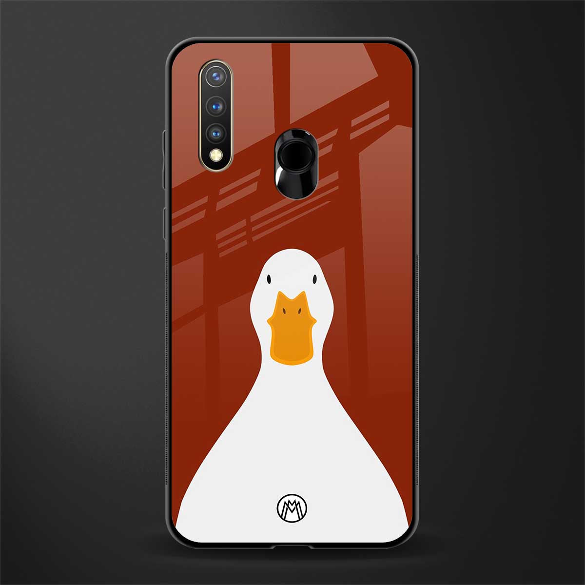 boring goose glass case for vivo u20 image