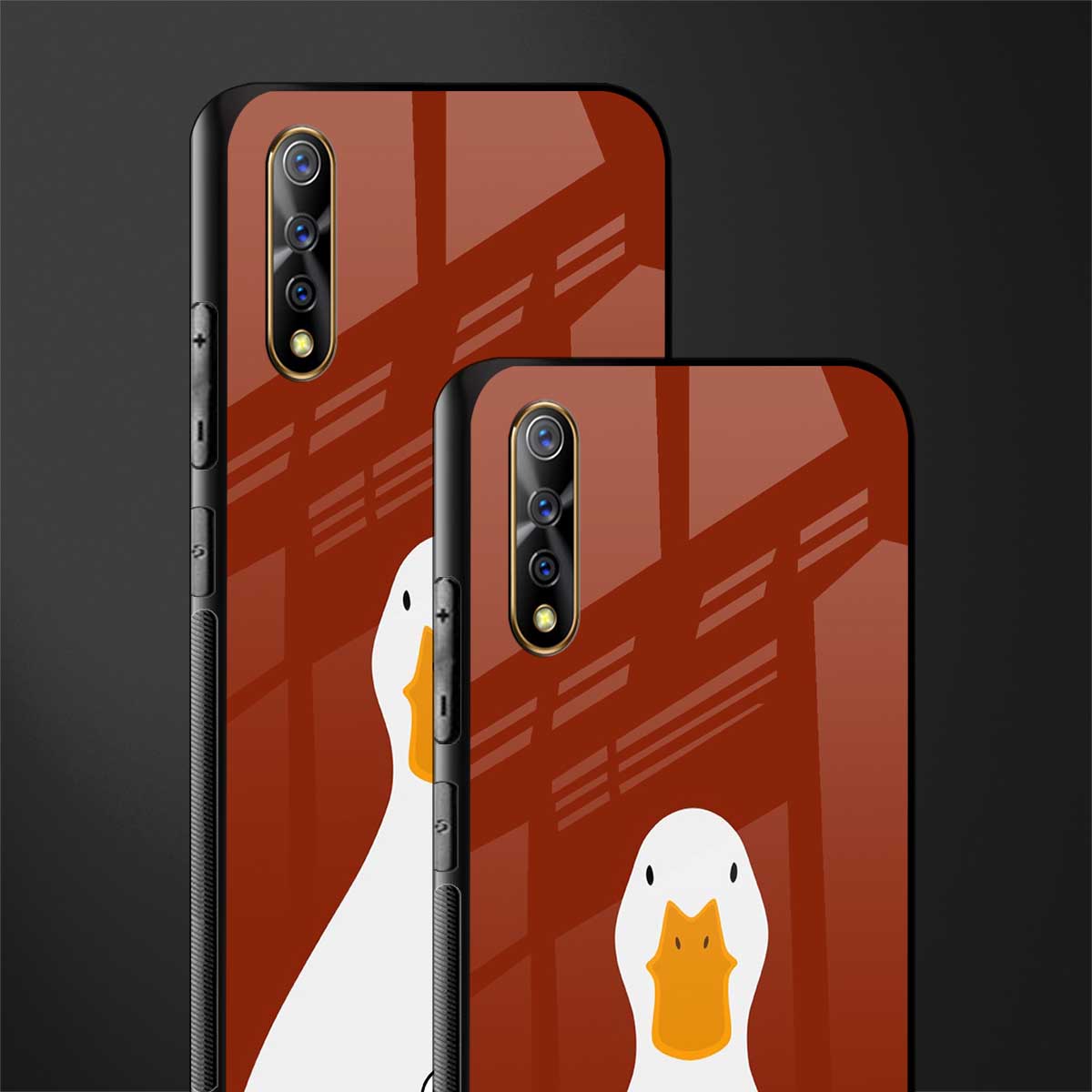 boring goose glass case for vivo z1x image-2