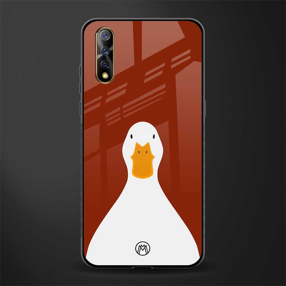 boring goose glass case for vivo s1 image