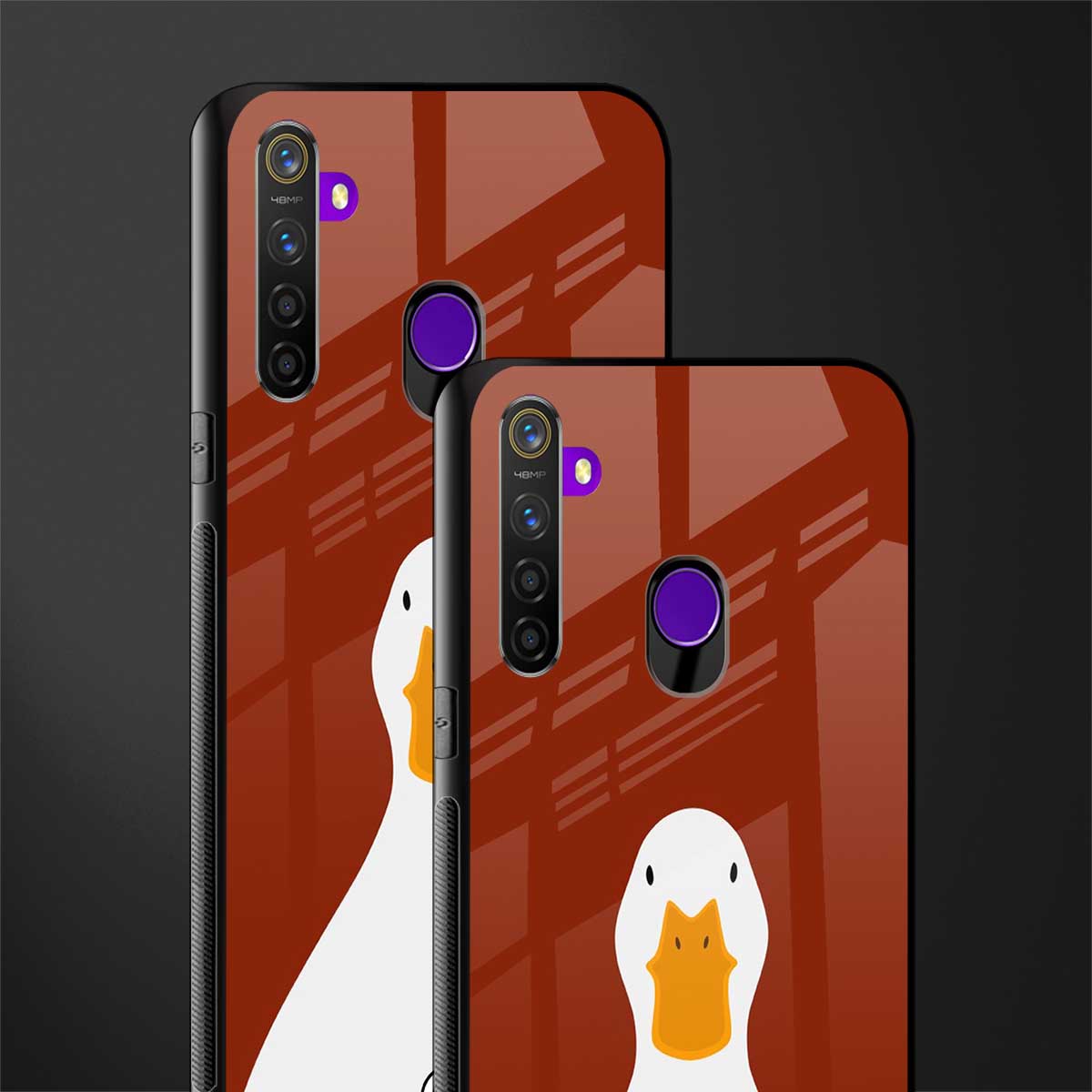 boring goose glass case for realme 5s image-2