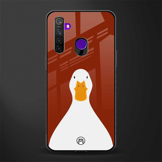boring goose glass case for realme 5 image