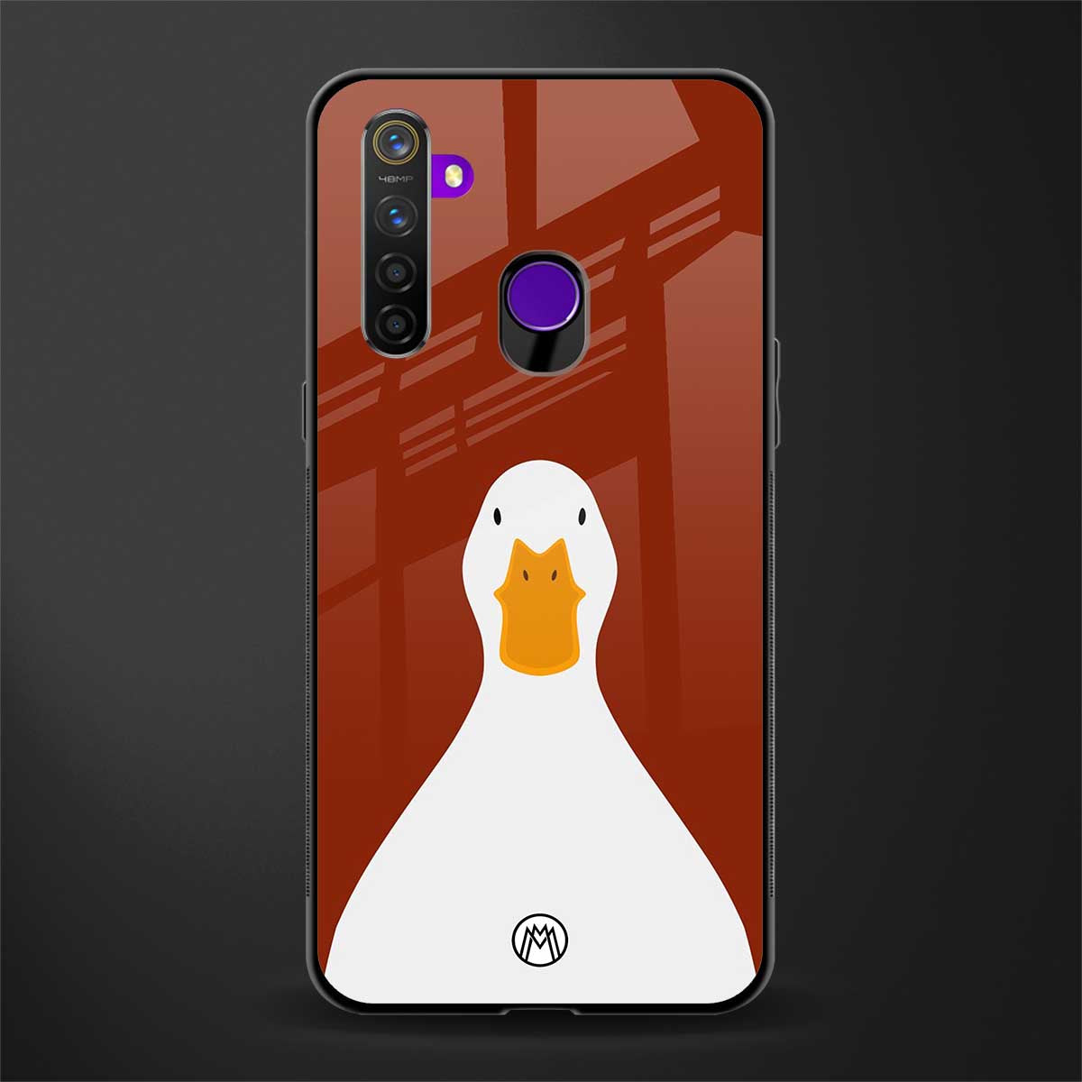 boring goose glass case for realme 5s image