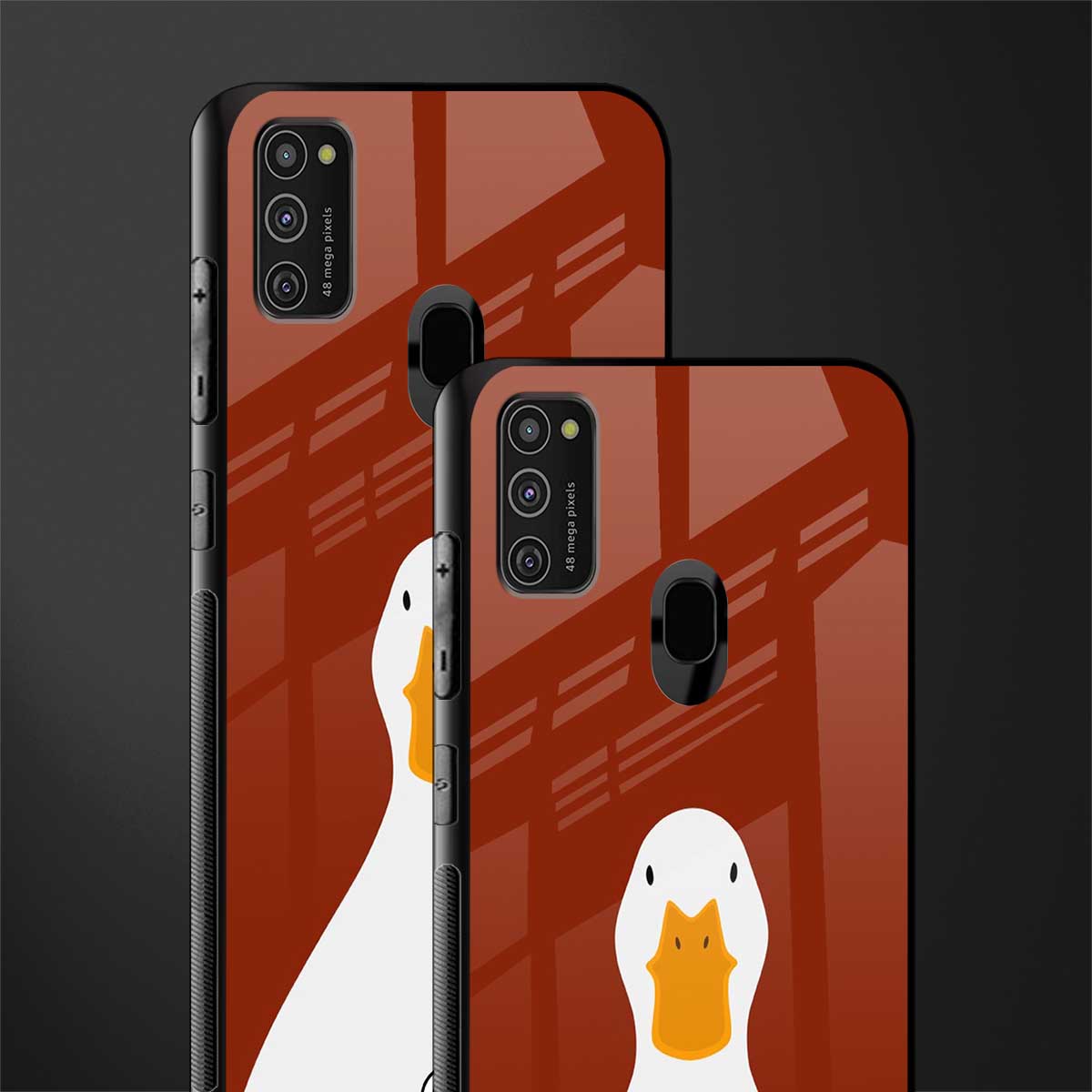 boring goose glass case for samsung galaxy m21 image-2