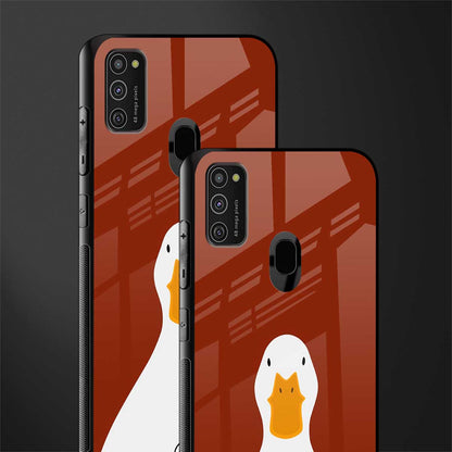 boring goose glass case for samsung galaxy m21 image-2