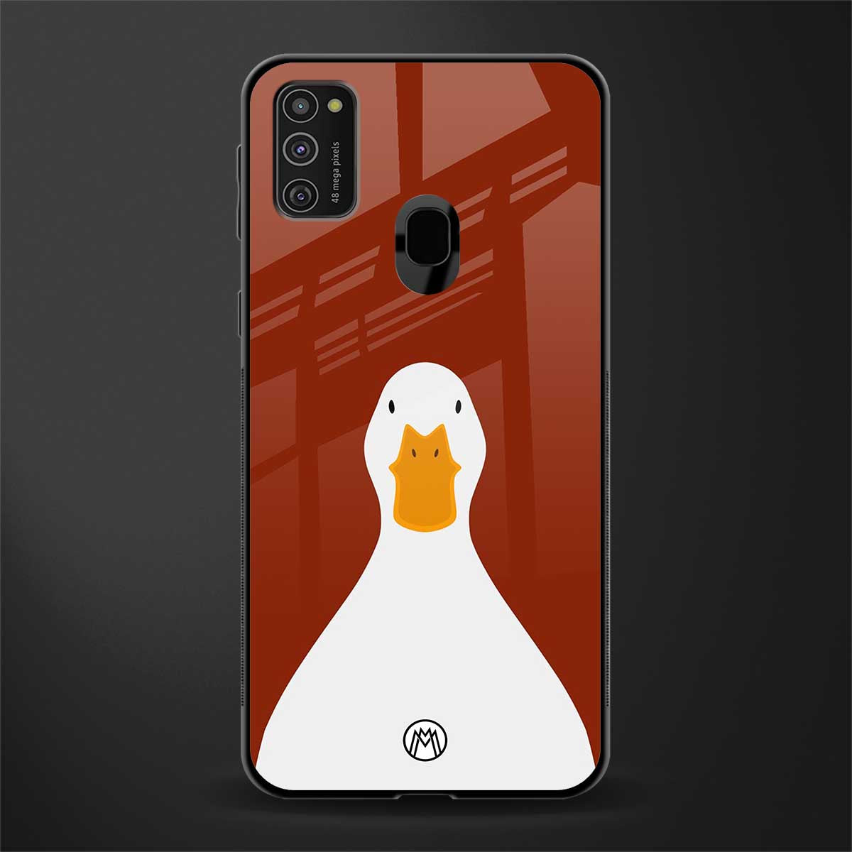 boring goose glass case for samsung galaxy m21 image