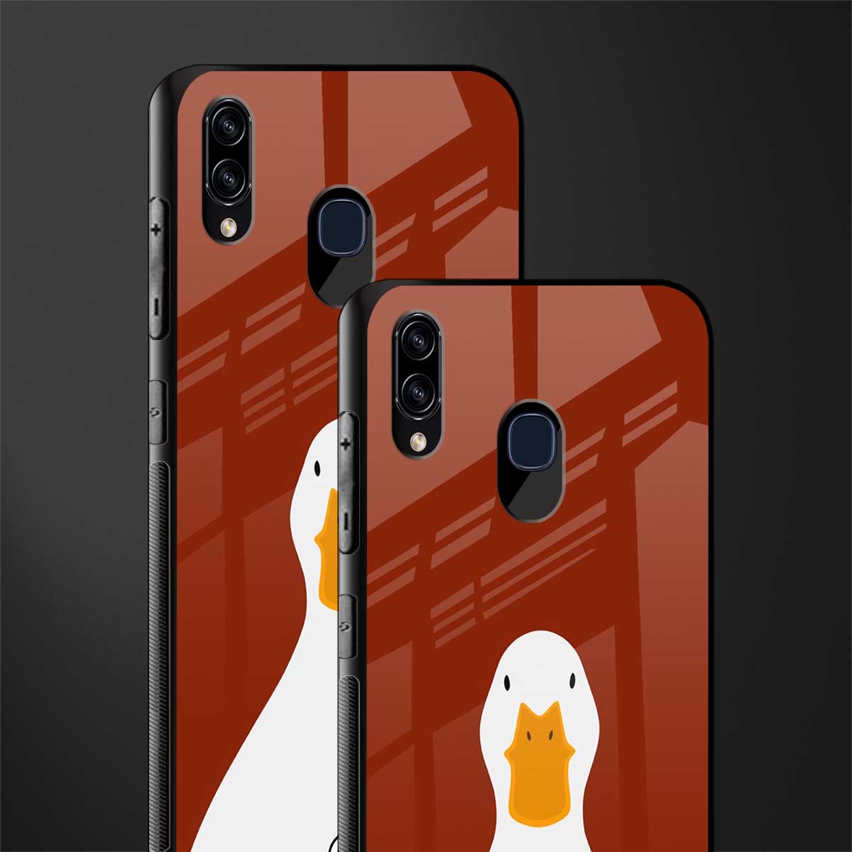 boring goose glass case for samsung galaxy a20 image-2