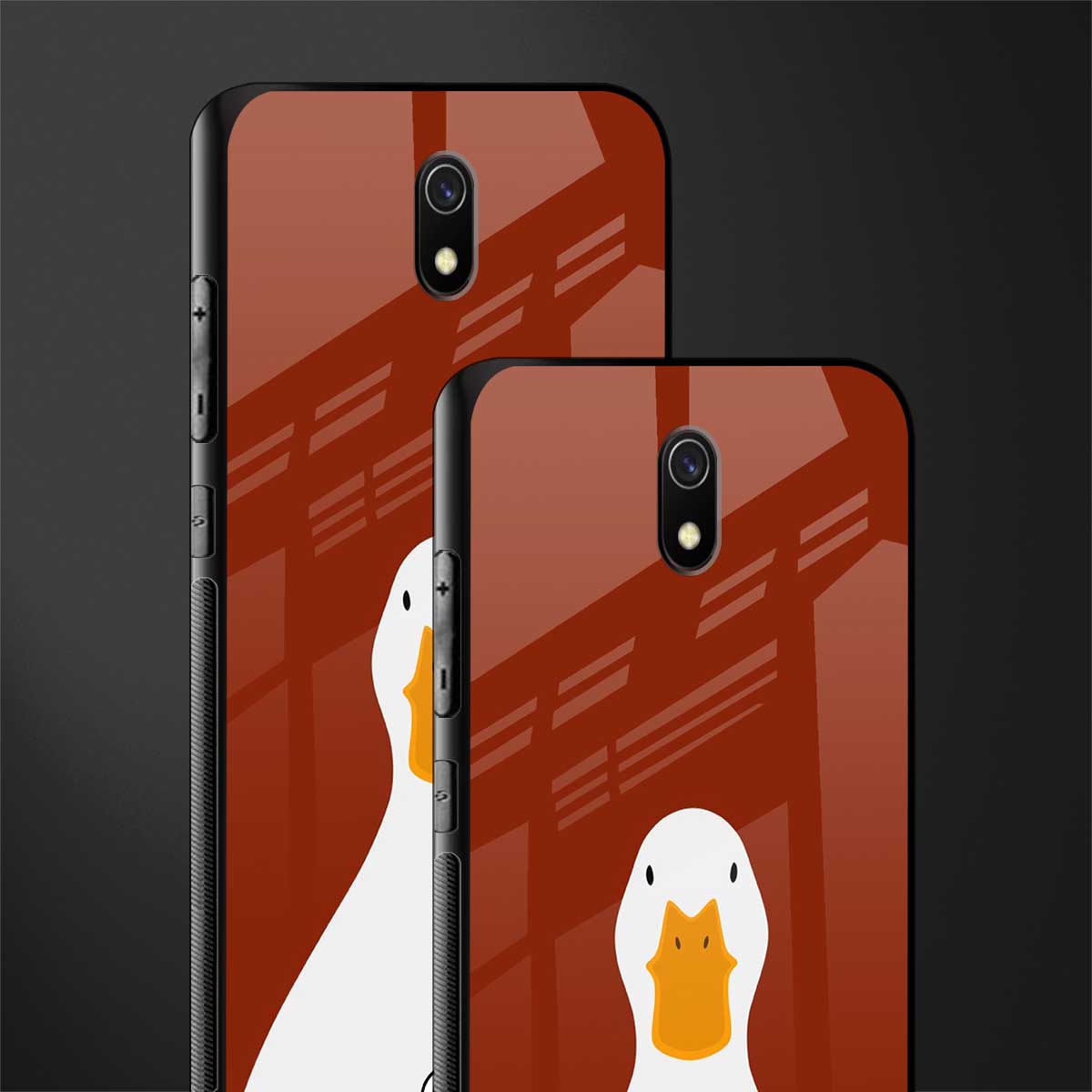 boring goose glass case for redmi 8a image-2