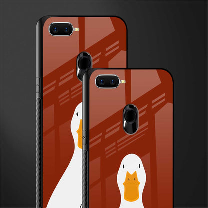 boring goose glass case for oppo a7 image-2